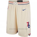 Pantaloncini Philadelphia 76ers Citta 2017-18 Giallo