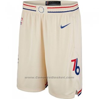 Pantaloncini Philadelphia 76ers Citta 2017-18 Giallo