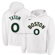 Felpa con Cappuccio Boston Celtics Jayson Tatum Citta 2023-24 Bianco