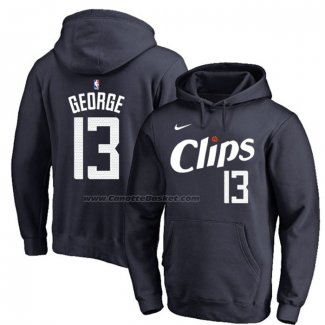 Felpa con Cappuccio Los Angeles Clippers Paul George Citta 2023-24 Blu