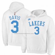 Felpa con Cappuccio Los Angeles Lakers Anthony Davis Classic 2022-23 Bianco