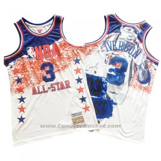 Maglia All Star 2003 Allen Iverson #3 Mitchell & Ness Bianco