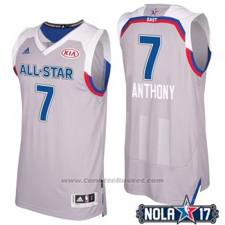 Maglia All Star 2017 New York Knicks Carmelo Anthony #7 Grigio