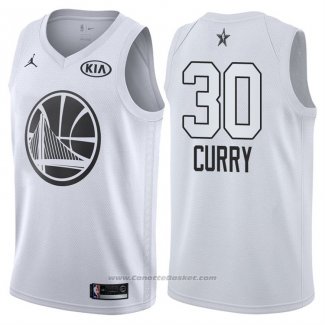 Maglia All Star 2018 Golden State Warriors Stephen Curry #30 Bianco