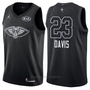 Maglia All Star 2018 New Orleans Pelicans Anthony Davis #23 Nero