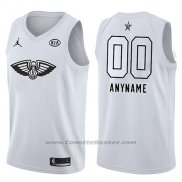 Maglia All Star 2018 New Orleans Pelicans Nike Personalizzate Bianco