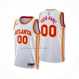 Maglia Atlanta Hawks Personalizzate Association 2024-25 Bianco