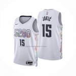 Maglia Bambino Denver Nuggets Nikola Jokic No 15 Citta 2024-25 Bianco