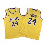 Maglia Bambino Los Angeles Lakers Kobe Bryant No 24 Giallo