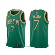 Maglia Boston Celtics Jaylen Brown #7 Citta 2019-20 Verde