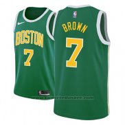 Maglia Boston Celtics Jaylen Marrone #7 Earned 2018-19 Verde