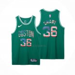Maglia Boston Celtics Marcus Smart NO 36 75th Bandera Edition Verde