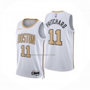 Maglia Boston Celtics Payton Pritchard No 11 Citta 2025-26 Bianco