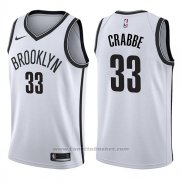 Maglia Brooklyn Nets Allen Crabbe #33 Association 2017-18 Bianco