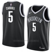 Maglia Brooklyn Nets Demarre Carroll #5 Icon 2018 Nero