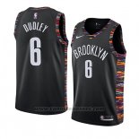 Maglia Brooklyn Nets Jarosso Dudley #6 Citta 2018-19 Nero