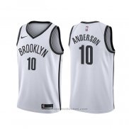 Maglia Brooklyn Nets Justin Anderson #10 Association Bianco