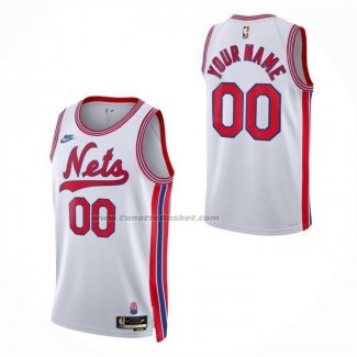 Maglia Brooklyn Nets Personalizzate Classic 2026-27 Bianco