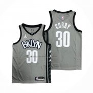 Maglia Brooklyn Nets Seth Curry #30 Statement 2020 Grigio