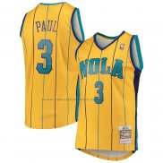 Maglia Charlotte Hornets Chris Paul NO 3 Mitchell & Ness 2010-11 Giallo