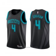 Maglia Charlotte Hornets Devonte' Graham #4 Citta Nero