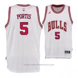 Maglia Chicago Bulls Bobby Portis #5 Bianco