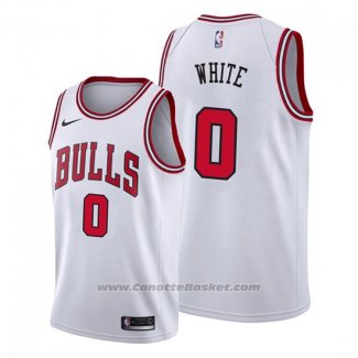 Maglia Chicago Bulls Coby White #0 Association 2019-20 Bianco