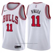 Maglia Chicago Bulls David Nwaba #11 Association 2017-18 Bianco