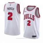 Maglia Chicago Bulls Jabari Parker #2 Association 2018 Bianco