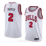 Maglia Chicago Bulls Jabari Parker #2 Association 2018 Bianco