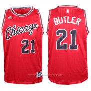Maglia Chicago Bulls Jimmy Butler #21 Retro Rosso