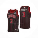 Maglia Chicago Bulls Josh Giddey No 3 Statement 2025-26 Nero