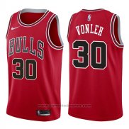 Maglia Chicago Bulls Noah Vonleh #30 Icon 2017-18 Rosso