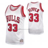 Maglia Chicago Bulls Scottie Pippen NO 33 Mitchell & Ness 1997-98 Bianco