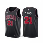 Maglia Chicago Bulls Thaddeus Young #21 Statement Nero