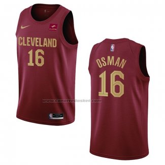 Maglia Cleveland Cavaliers Cedi Osman NO 16 Icon 2022-23 Rosso