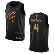 Maglia Cleveland Cavaliers Evan Mobley NO 4 Statement 2022-23 Nero