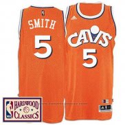 Maglia Cleveland Cavaliers J.R. Smith #5 Retro Arancione