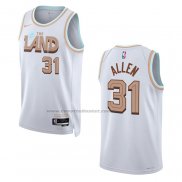 Maglia Cleveland Cavaliers Jarrett Allen #31 Citta 2022-23 Bianco