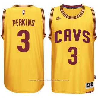 Maglia Cleveland Cavaliers Kendrick Perkins #3 2015 Giallo