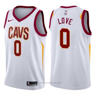 Maglia Cleveland Cavaliers Kevin Love #0 2017-18 Bianco