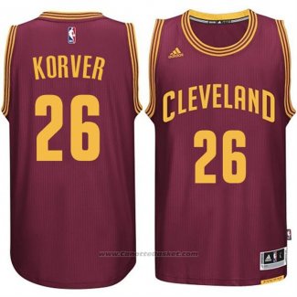 Maglia Cleveland Cavaliers Kyle Korver #26 2015 Rosso