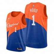 Maglia Cleveland Cavaliers Rodney Hood #1 Citta Edition Blu