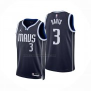 Maglia Dallas Mavericks Anthony Davis No 3 Statement 2024-25 Blu