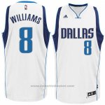 Maglia Dallas Mavericks Deron Williams #8 Bianco
