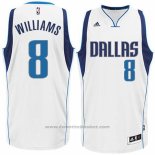 Maglia Dallas Mavericks Deron Williams #8 Bianco