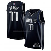 Maglia Dallas Mavericks Luka Doncic NO 77 Select Series Nero