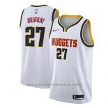 Maglia Denver Nuggets Jamal Murray #27 Association 2018-19 Bianco