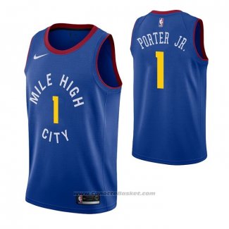 Maglia Denver Nuggets Michael Porter Jr. #1 Association Bianco