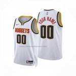 Maglia Denver Nuggets Personalizzate Association 2024-25 Bianco